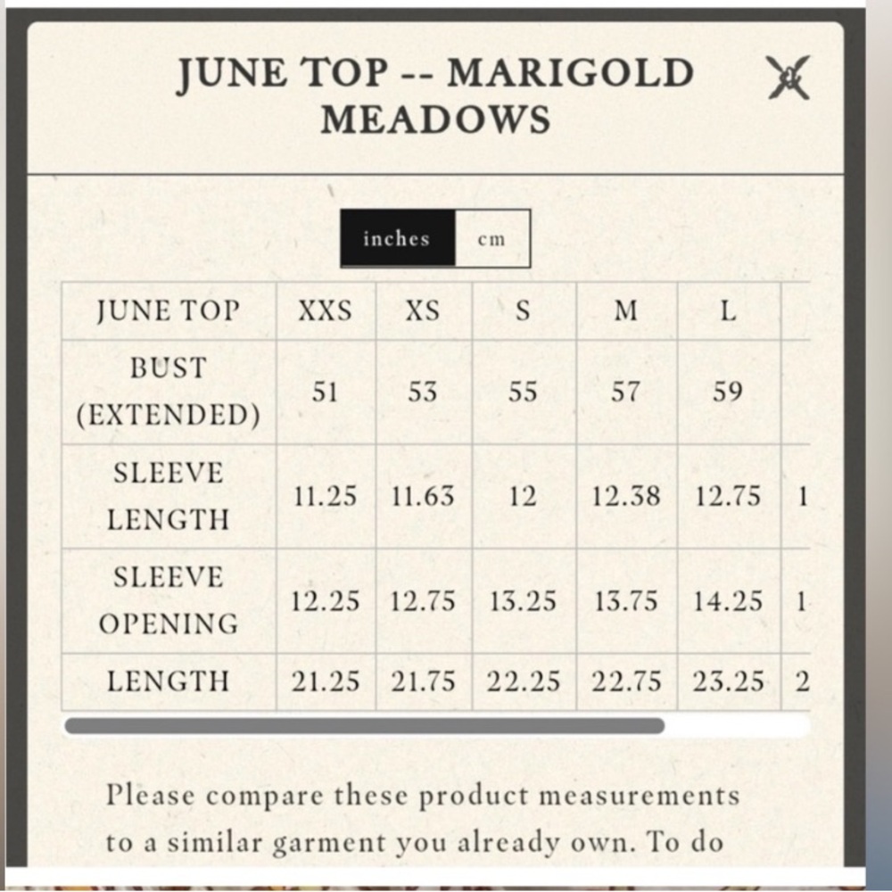 Doen June Top in Marigold Meadows - Peach Floral Puff-Sleeve Blouse - Picture 3 of 12